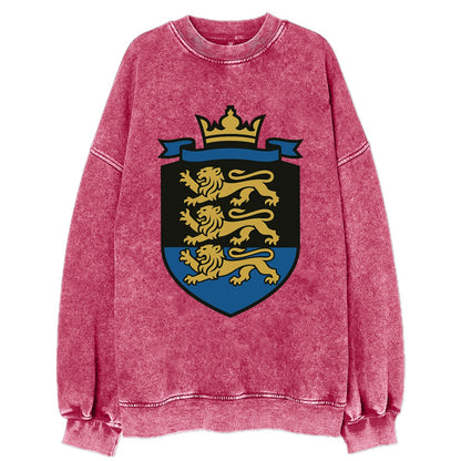 Estonia Royal Logo  - Vintage Sweatshirt - Pink