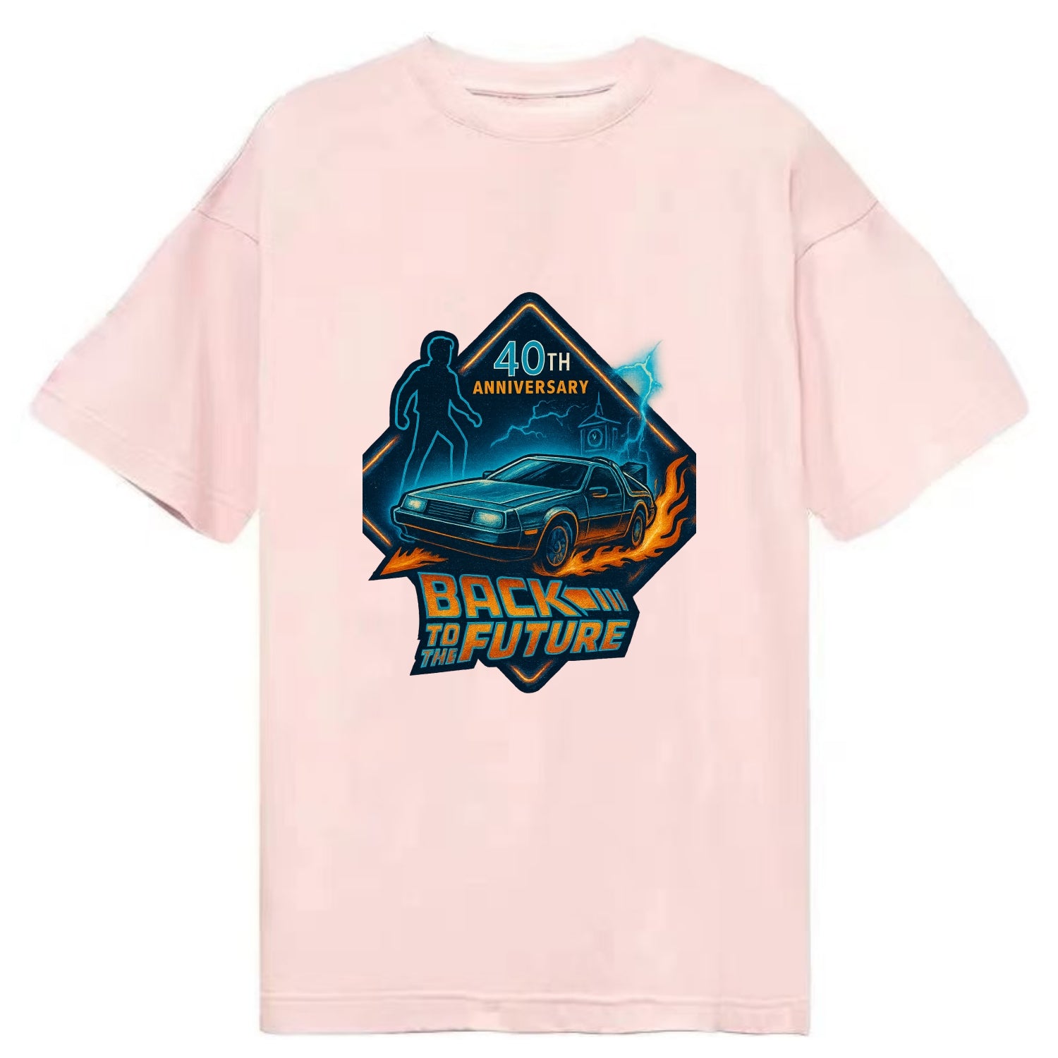 Back To The Future 40th Anniversary 2 - Classic T-shirt - Pink
