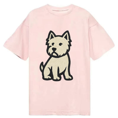 West Highland White Terrier - Alert stan Classic T-shirt - Pink