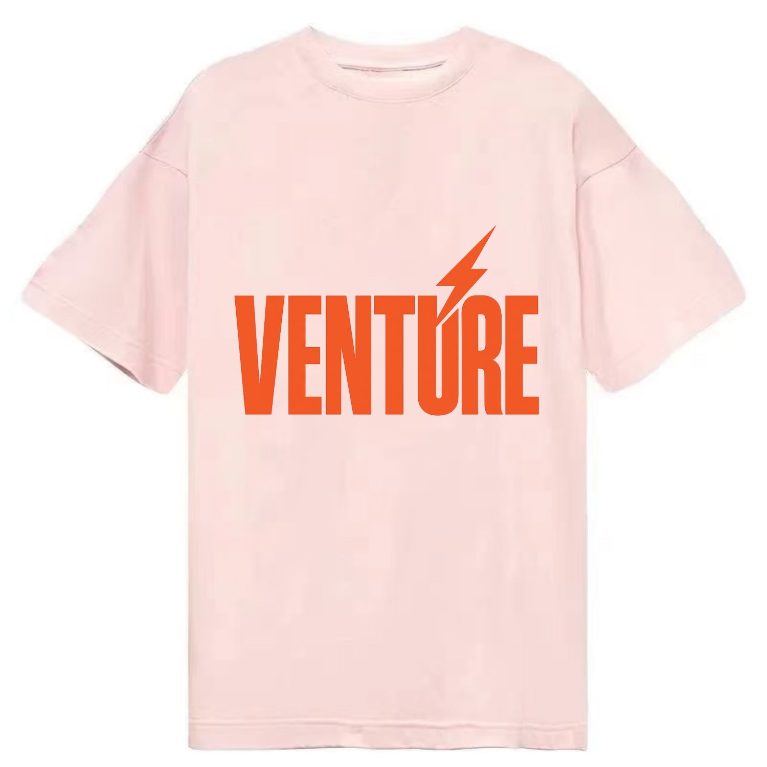 Bold typography design - "VENTURE" - taking risks, bold exploration - Classic T-shirt - Pink