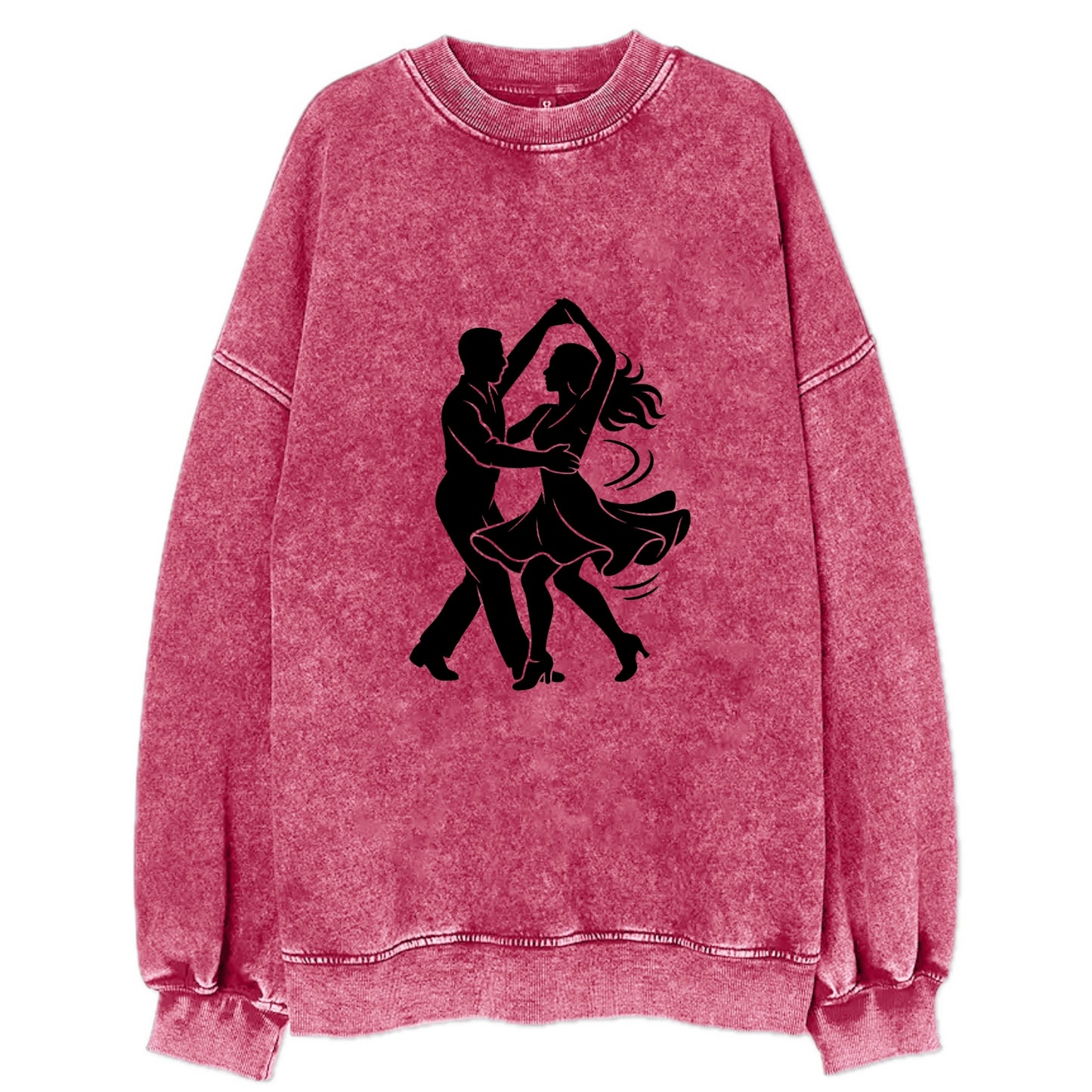 Salsa dancers spinning turn - Vintage Sweatshirt - Pink