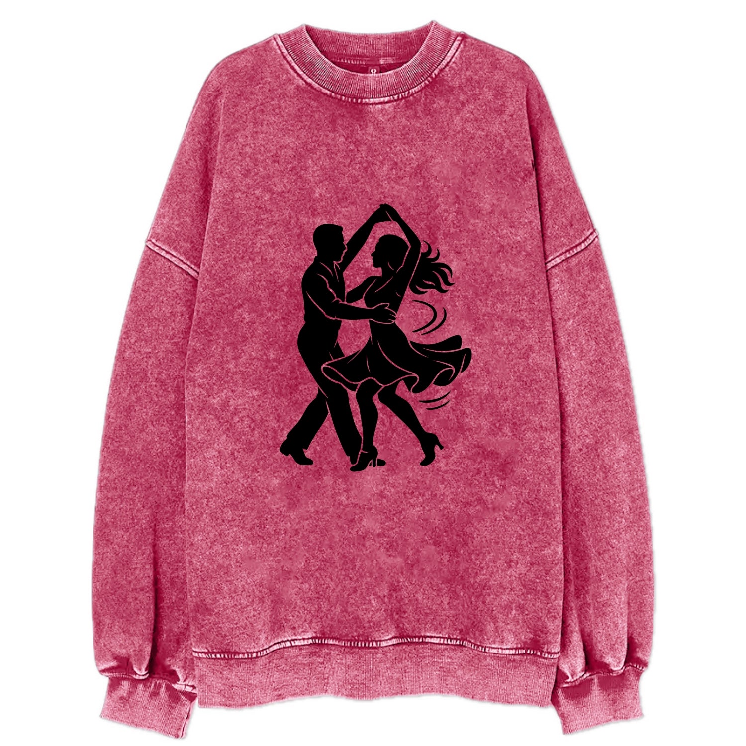 Salsa dancers spinning turn - Vintage Sweatshirt - Pink
