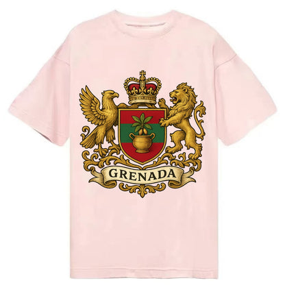 Grenada Heritage Badge  - Classic T-shirt - Pink