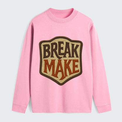 BREAK;MAKE THE RULES Rebel Red Snapback - Classic Long Sleeve Shirt - Pink