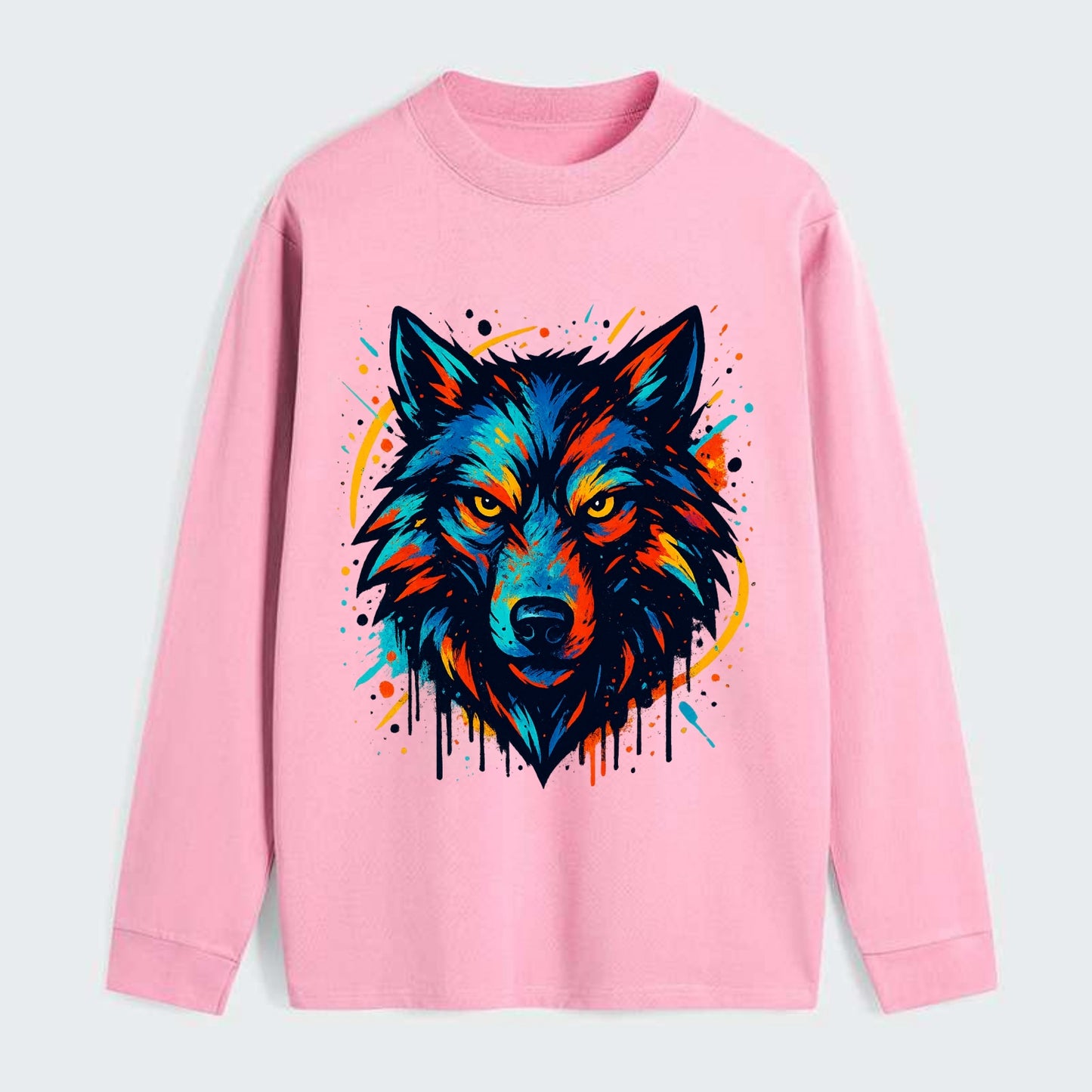Alpha Wolf Leader  - Classic Long Sleeve Shirt - Pink