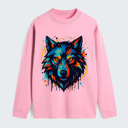 Alpha Wolf Leader  - Classic Long Sleeve Shirt - Pink