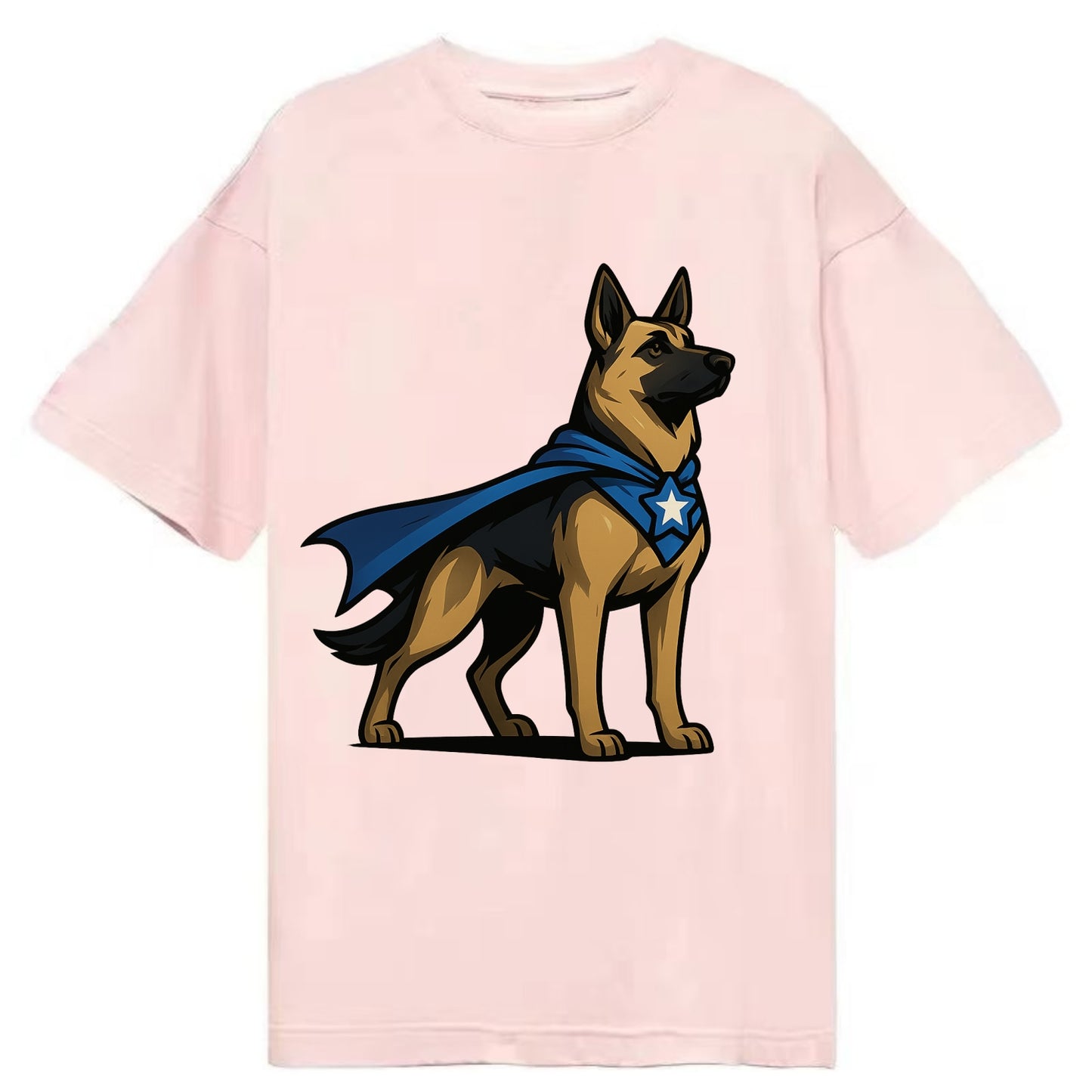 German Shepherd Patriotic Hero  - Classic T-shirt - Pink