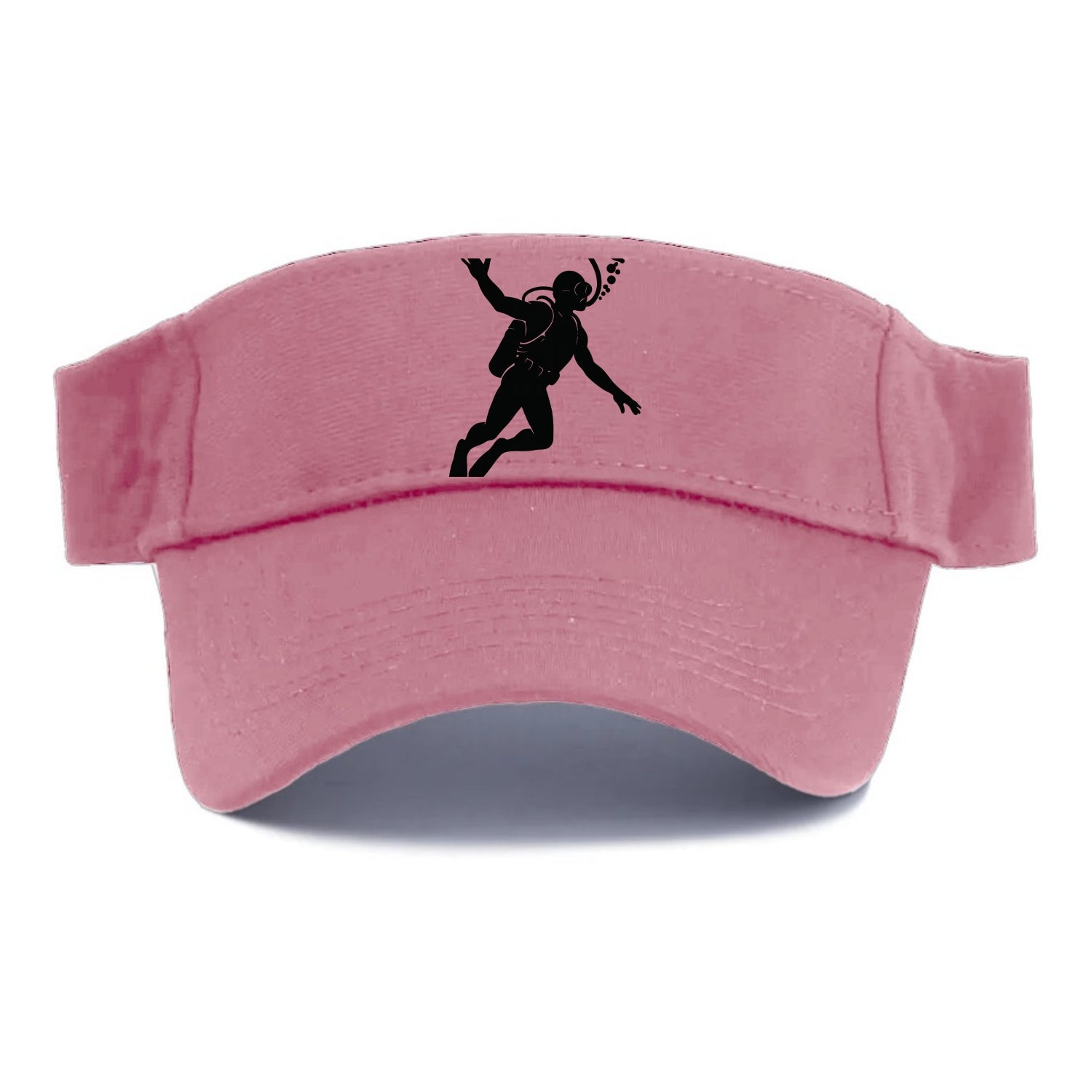 Scuba diver descending with gear - Visor - Pink