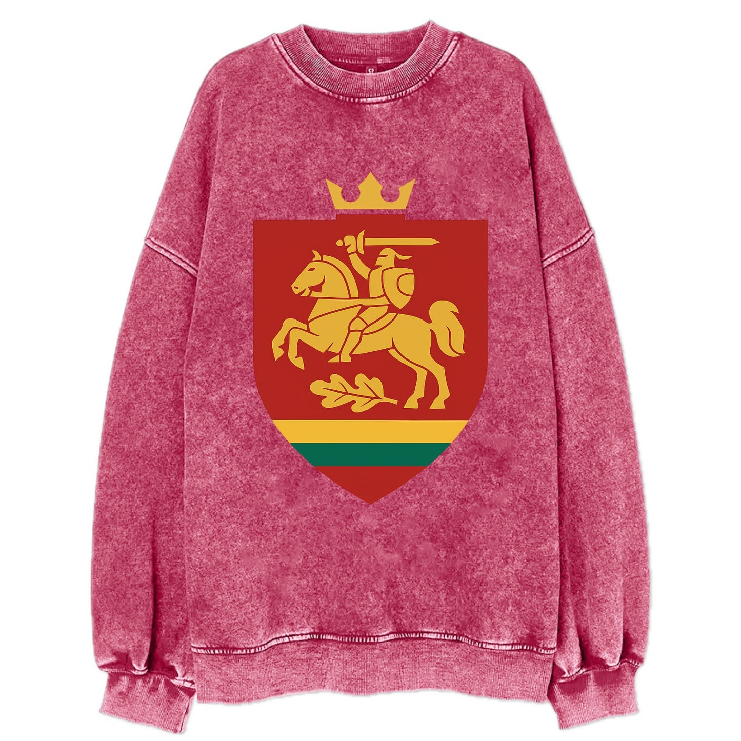 Lithuania Royal Logo  - Vintage Sweatshirt - Pink
