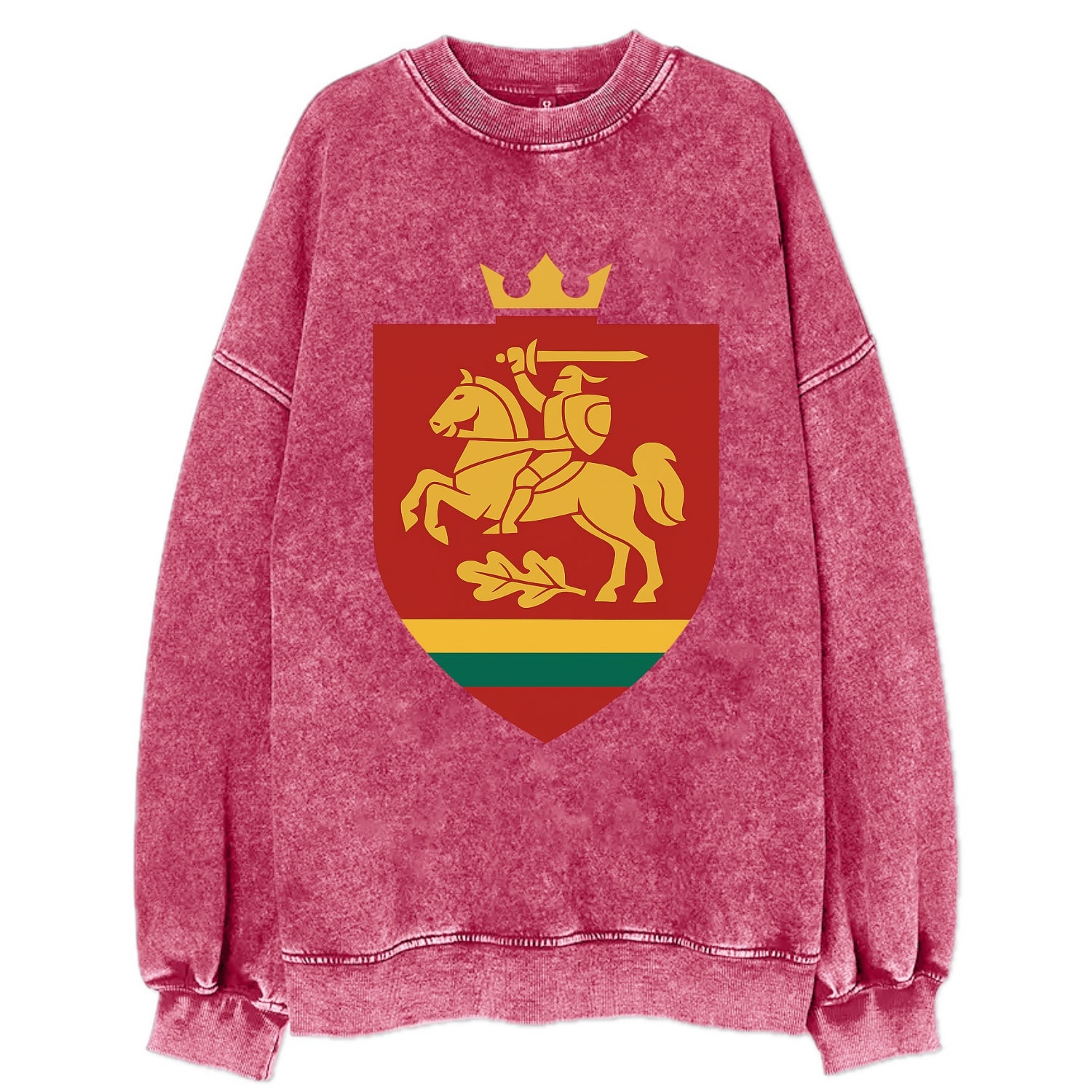 Lithuania Royal Logo  - Vintage Sweatshirt - Pink