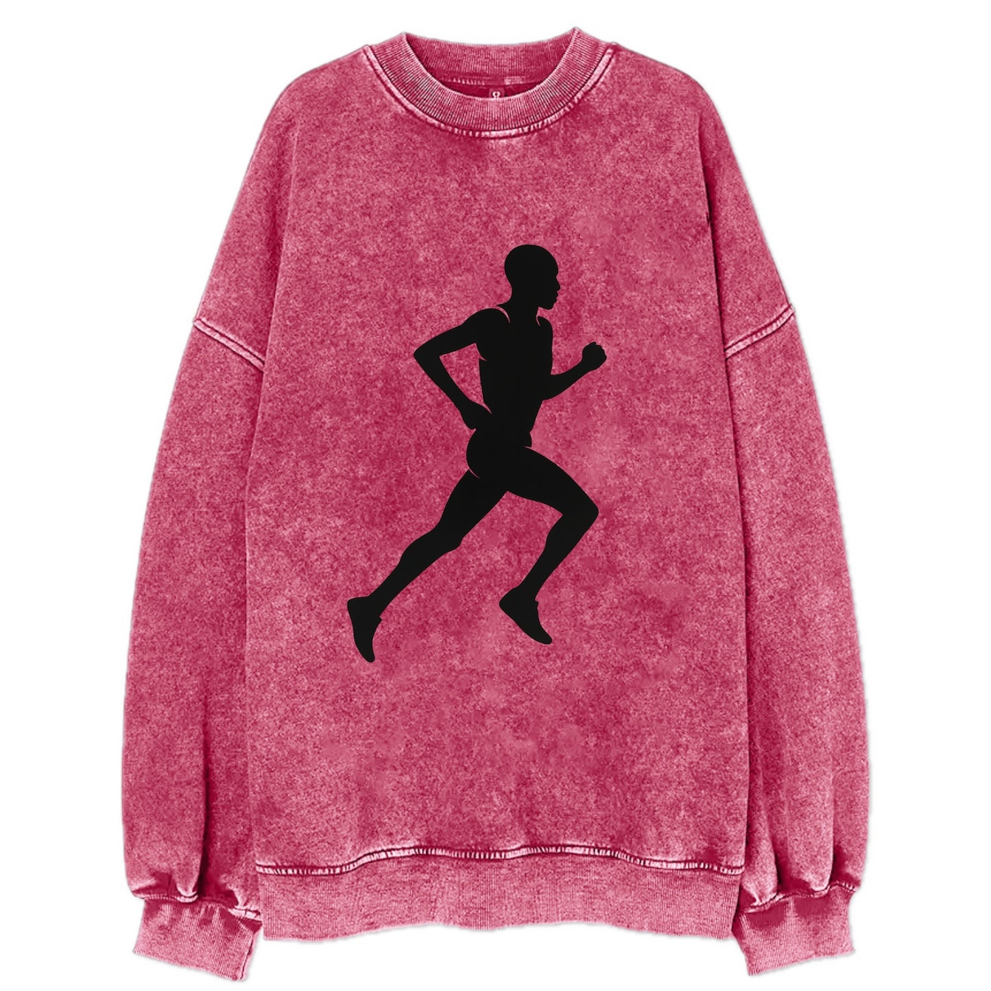 Kenyan distance runner stride - Vintage Sweatshirt - Pink
