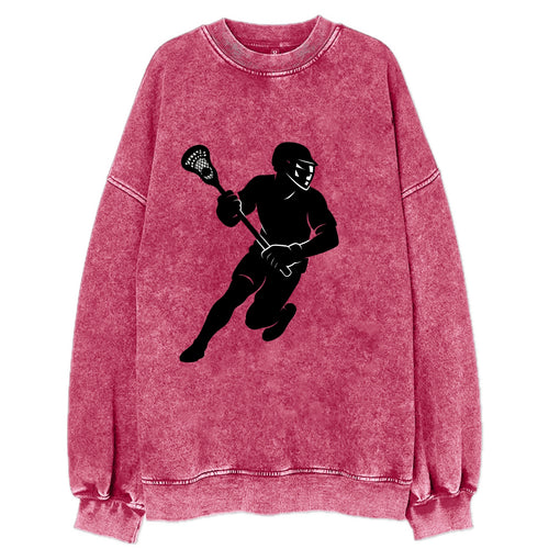 Lacrosse player cradling stick - Vintage Sweatshirt