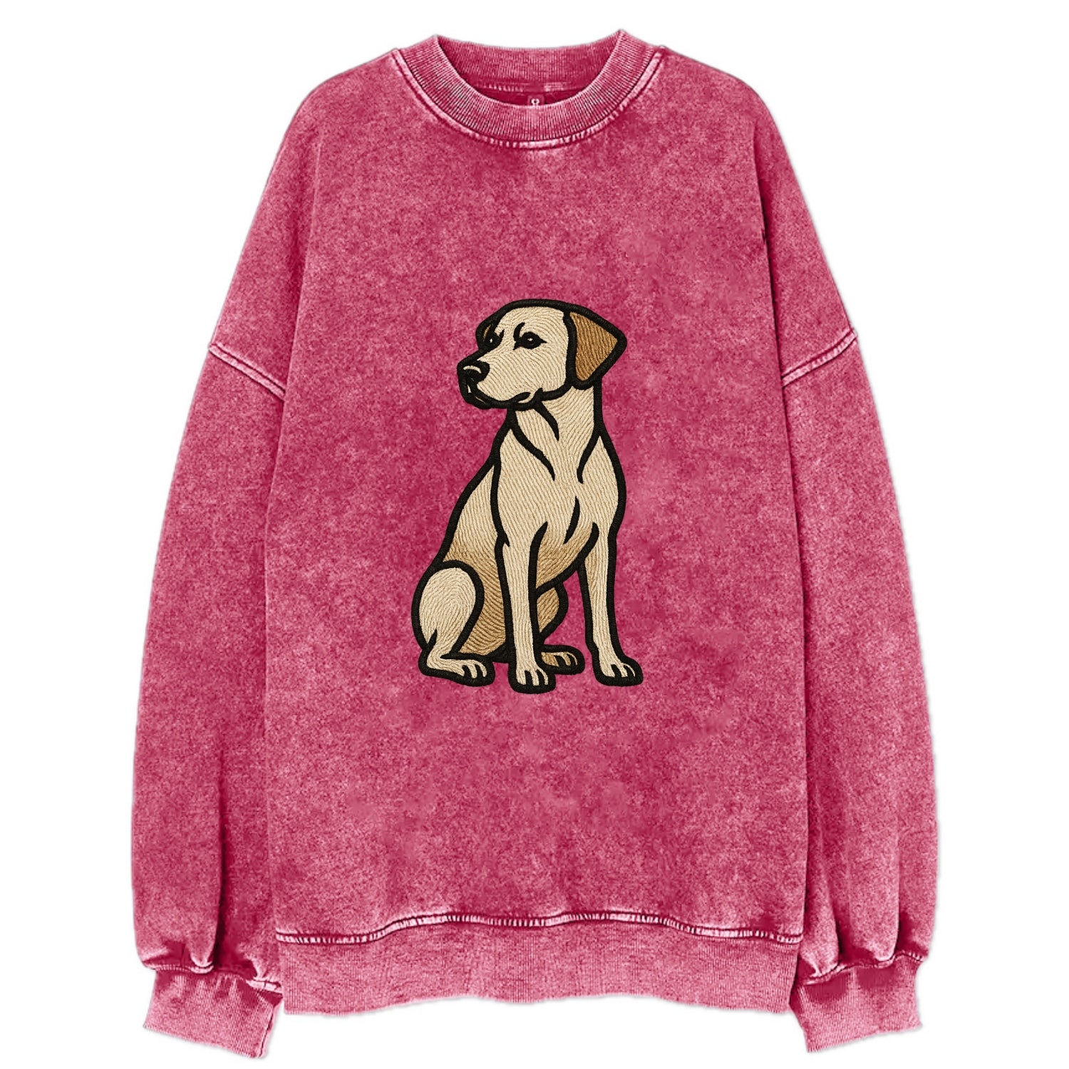 Rhodesian Ridgeback - Red wheaten sittin Vintage Sweatshirt - Pink