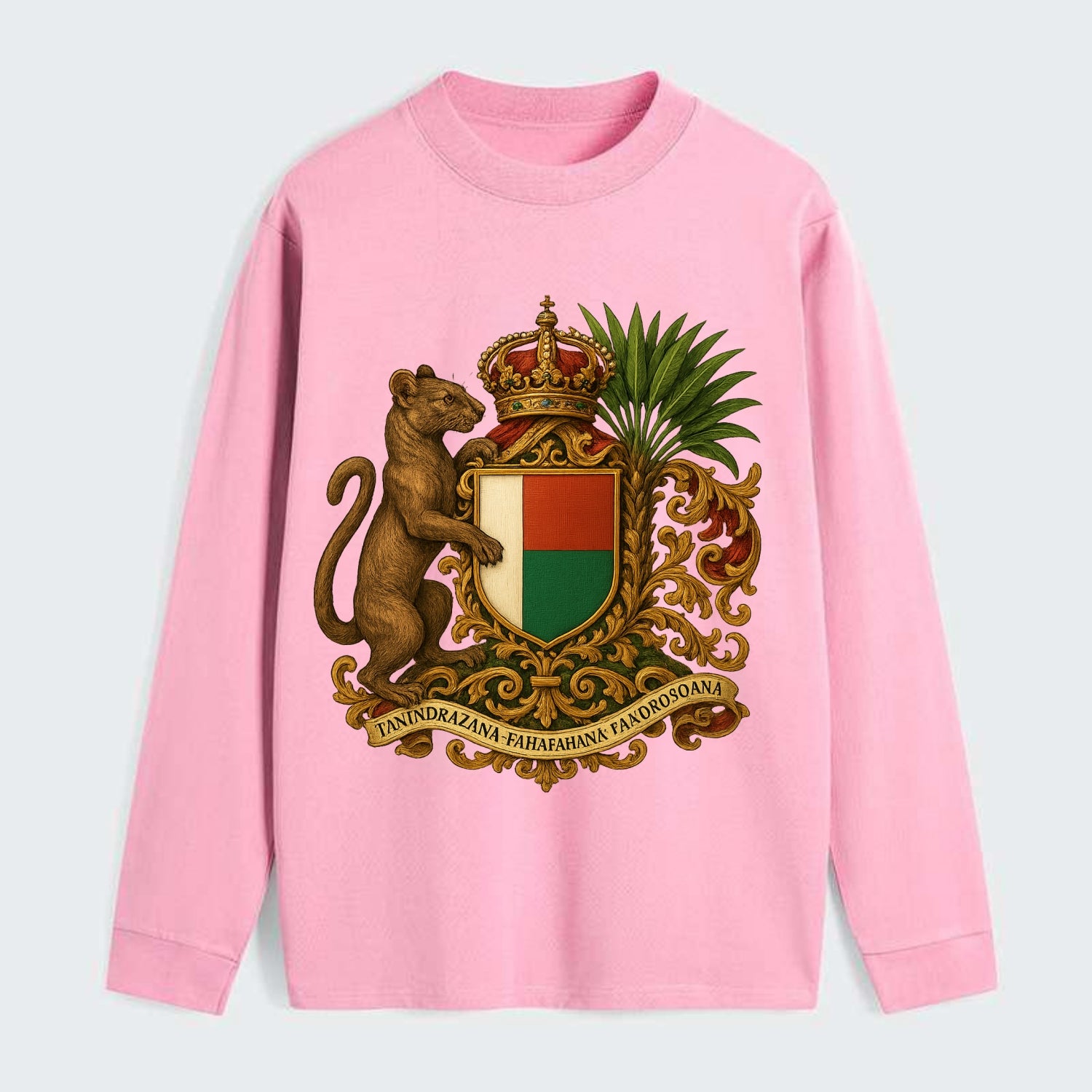 Madagascar Fossa Hunter  - Classic Long - Classic Long Sleeve Shirt - Pink