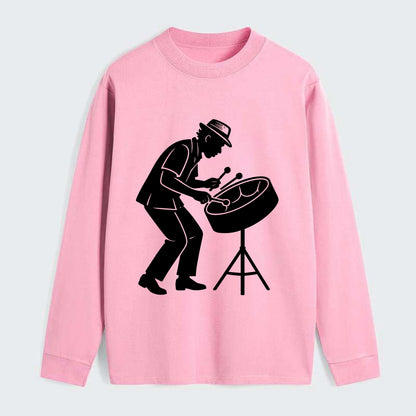 Steel drum player Caribbean rhythm - Classic Long Sleeve Shirt - Pink