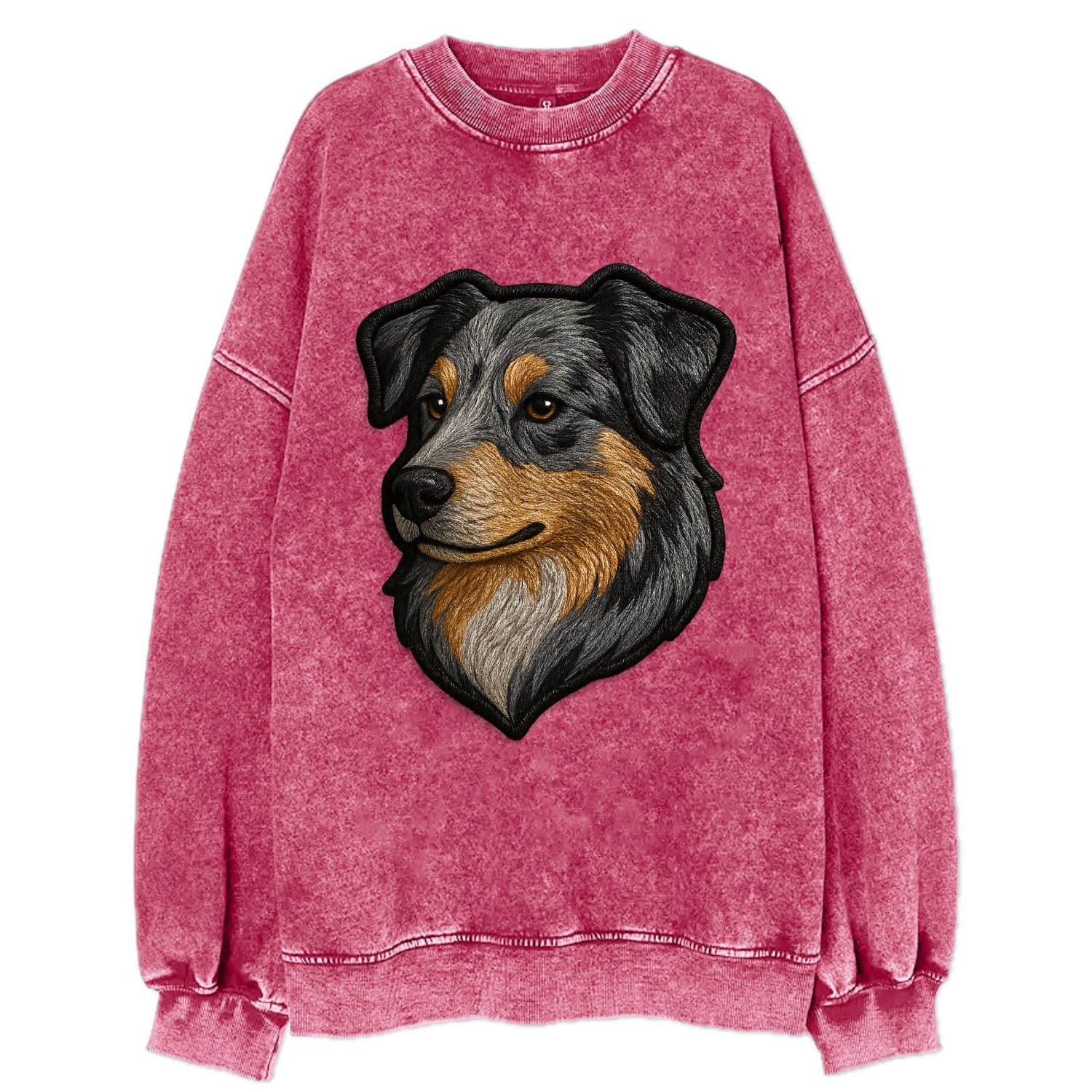 Australian Shepherd - Modern merle patte - Vintage Sweatshirt - Pink