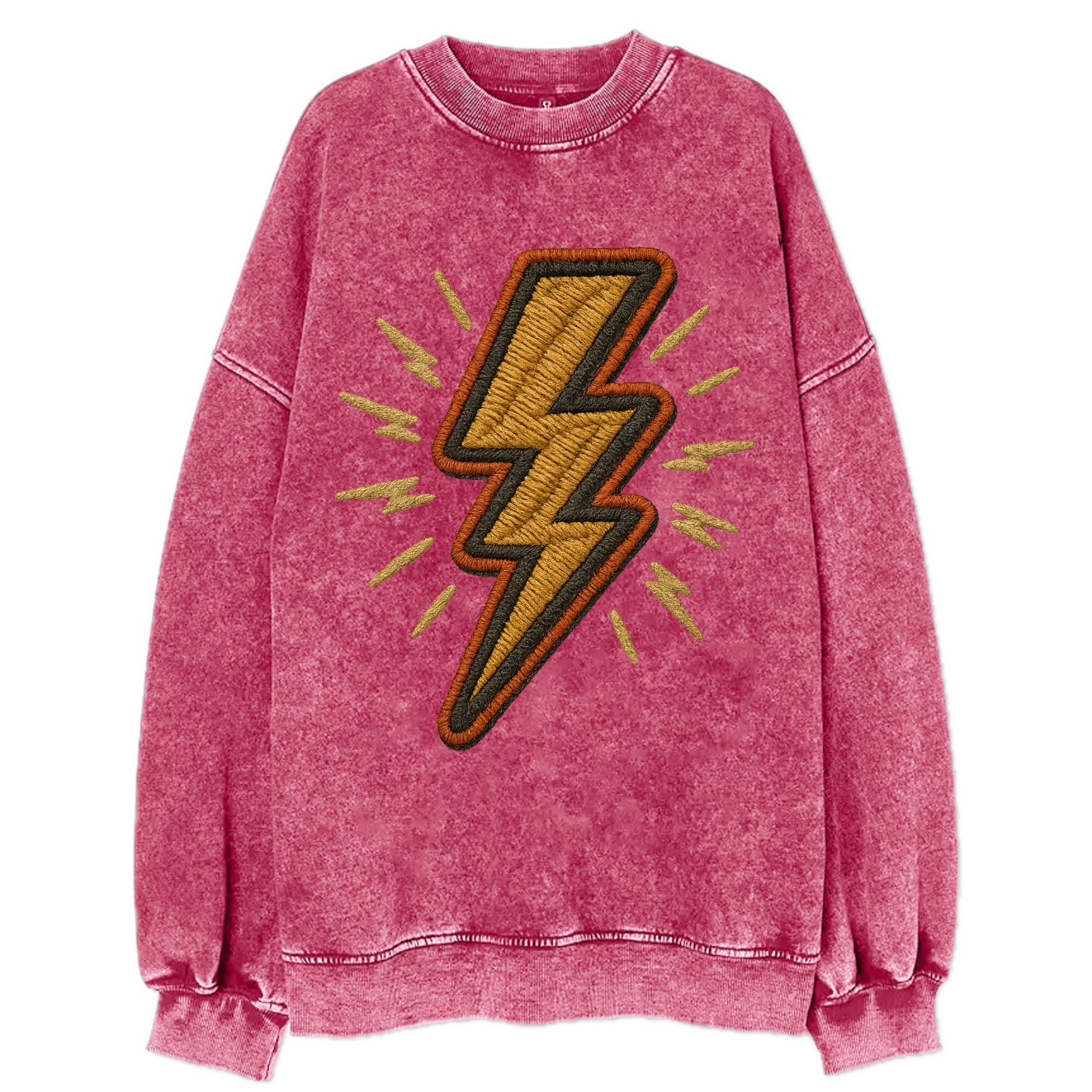 Lightning Bolt  - Vintage Sweatshirt - Pink
