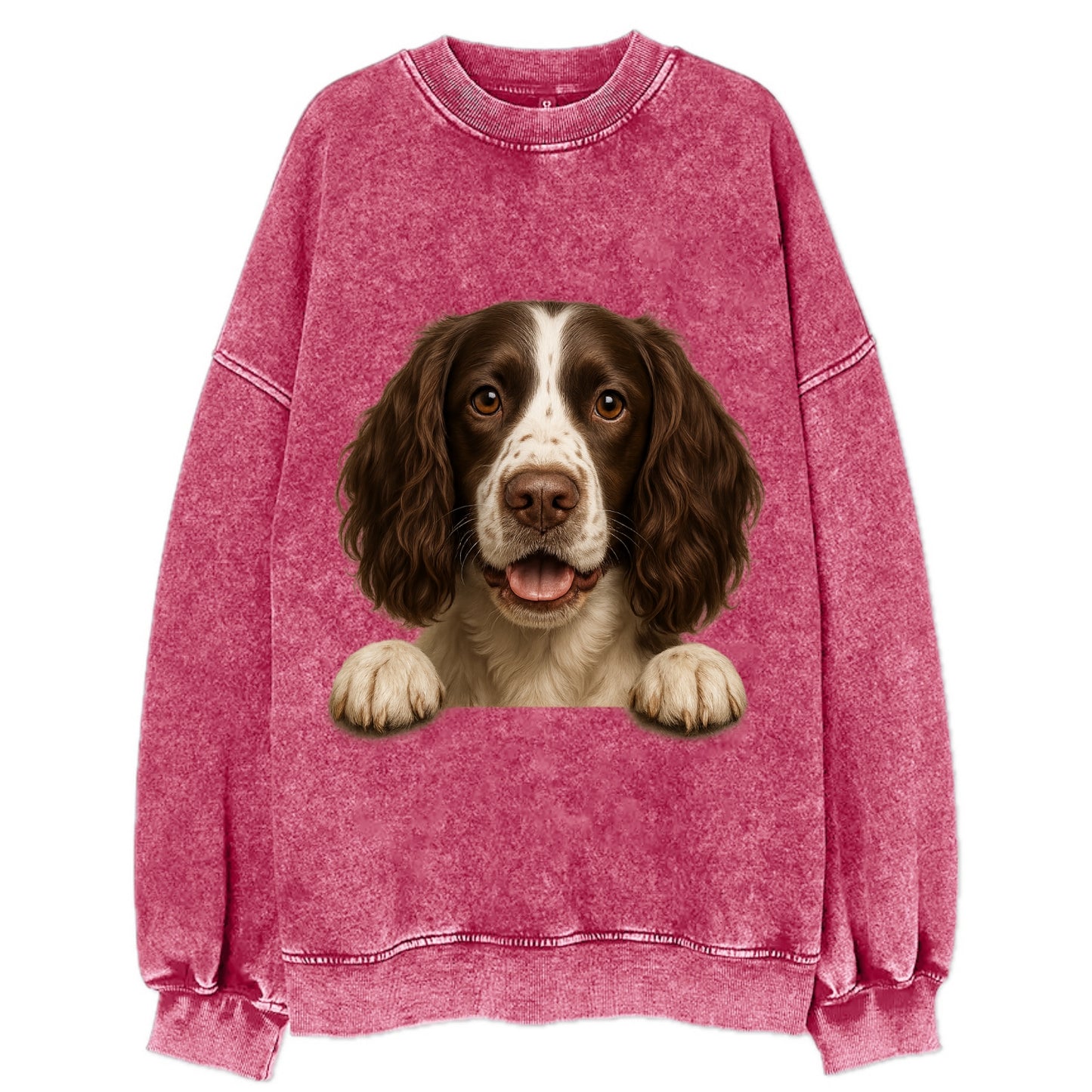 English Springer Spaniel  - Vintage Sweatshirt - Pink