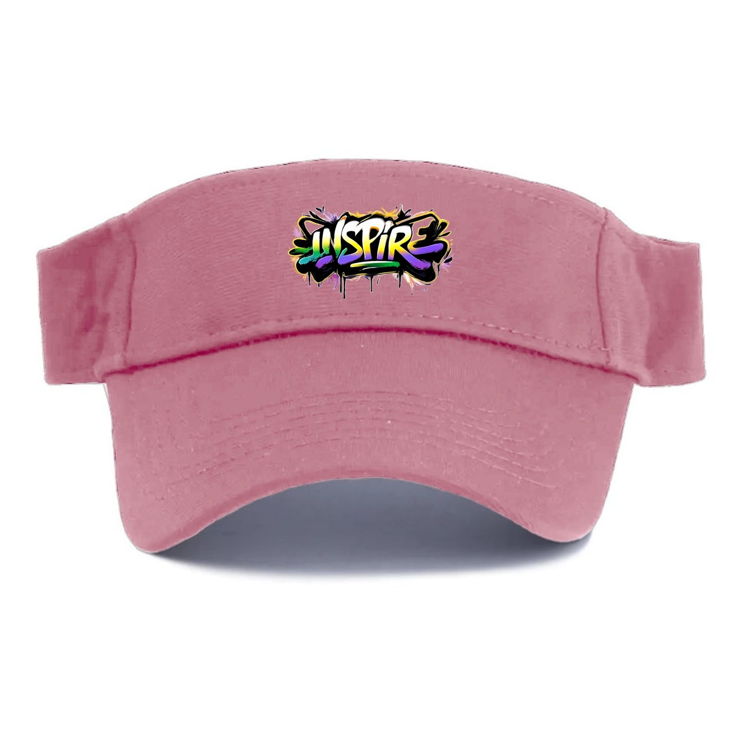 Bold typography design - "INSPIRE" - motivating others, being the spark - Visor - Pink