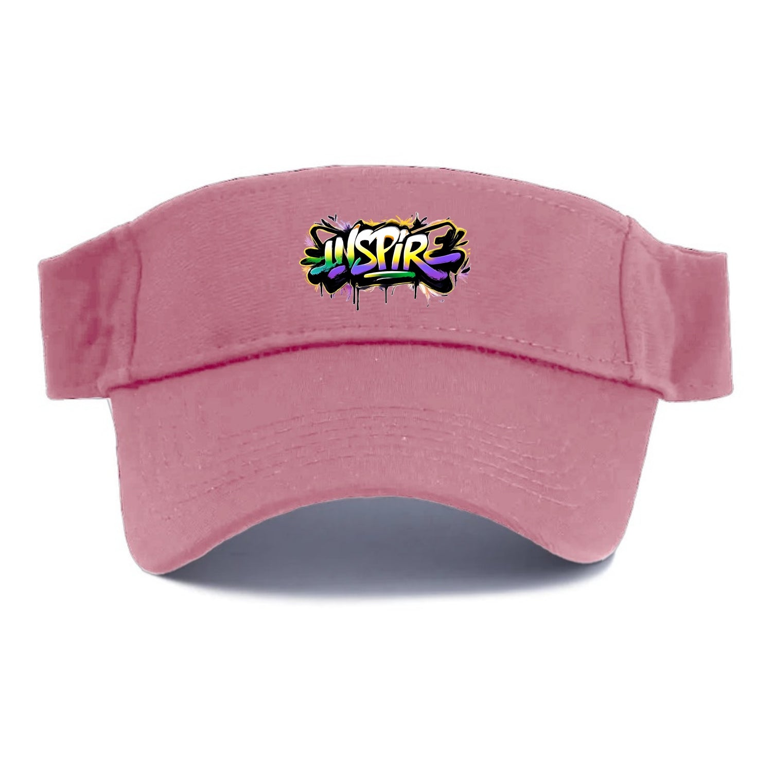 Bold typography design - "INSPIRE" - motivating others, being the spark - Visor - Pink