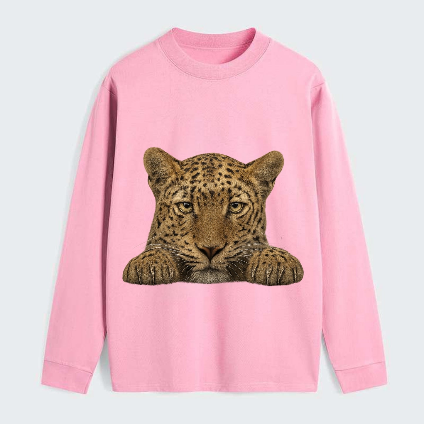 Leopard  - Classic Long Sleeve Shirt - Pink