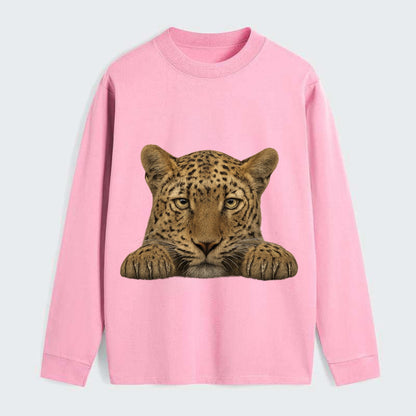Leopard  - Classic Long Sleeve Shirt - Pink