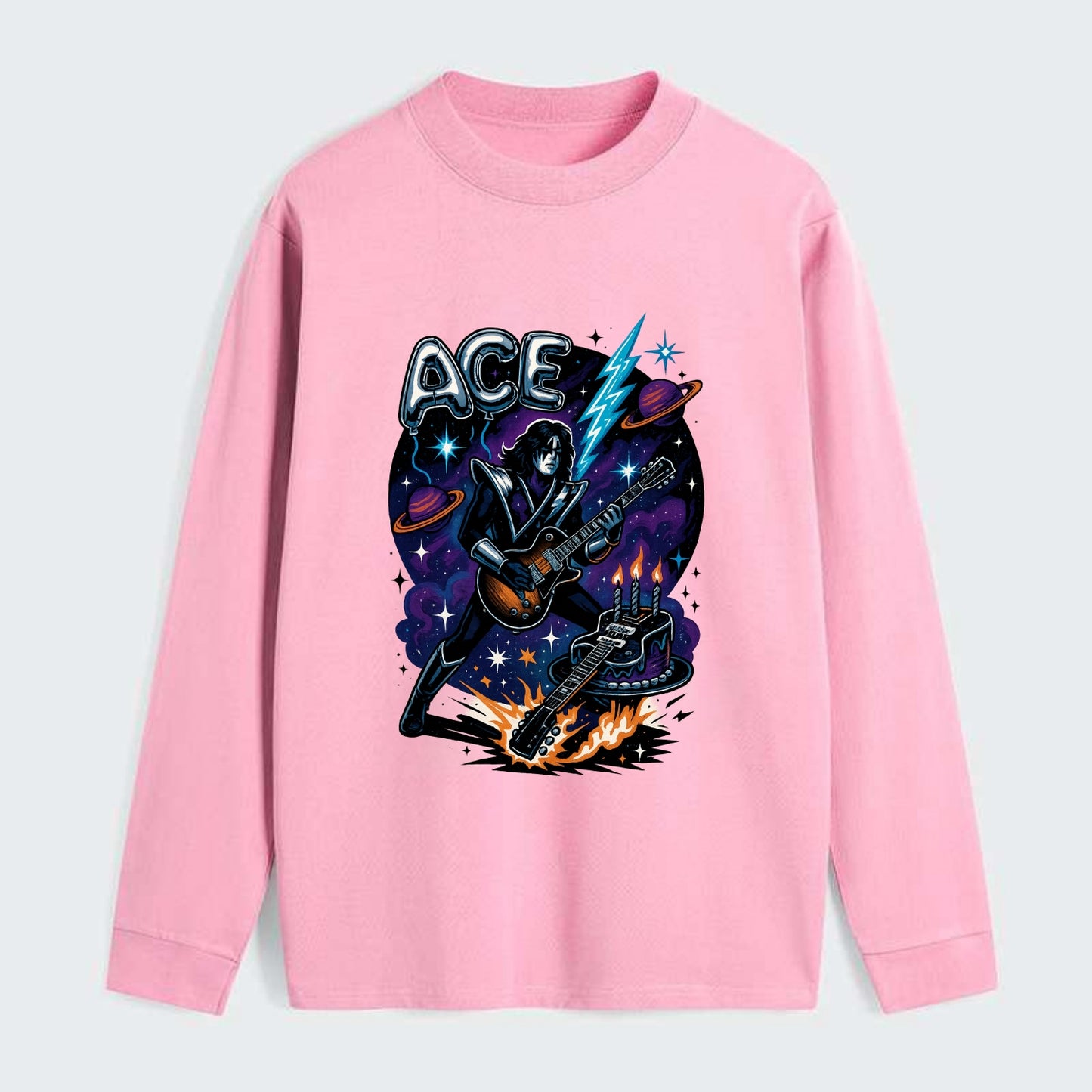 Ace Birthday Celebration - Classic Long Sleeve Shirt - Pink
