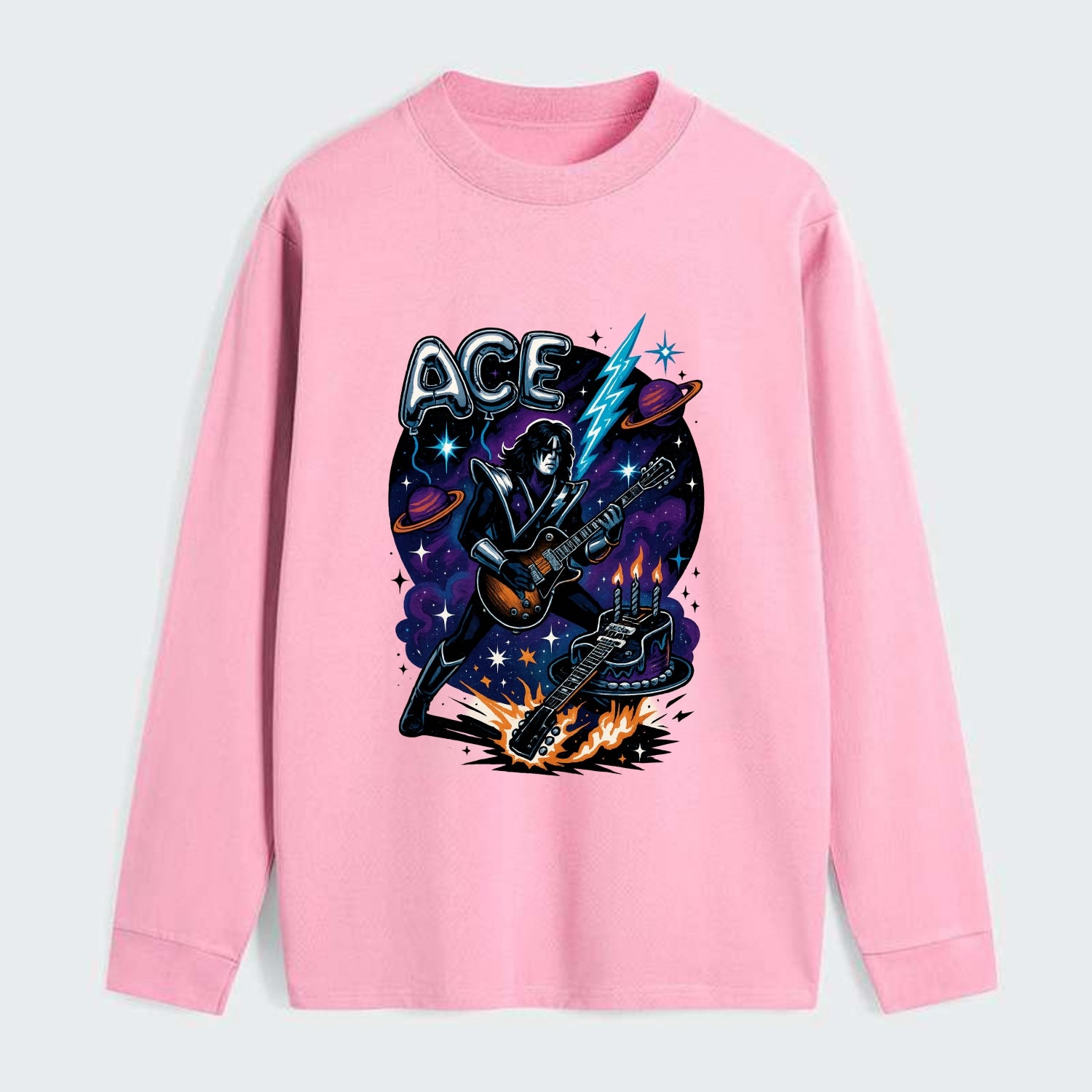 Ace Birthday Celebration - Classic Long Sleeve Shirt - Pink
