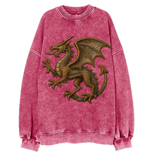 Dragon Silhouette  - Vintage Sweatshirt