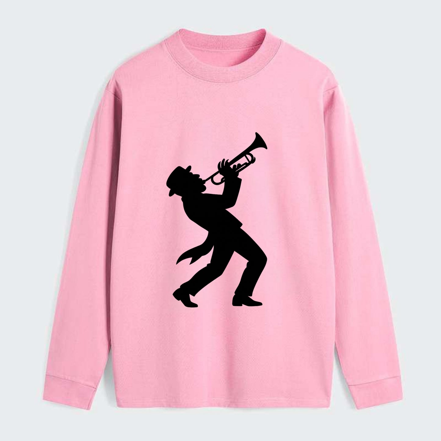 Trumpet player hitting high note - Classic Long Sleeve Shirt - Pink