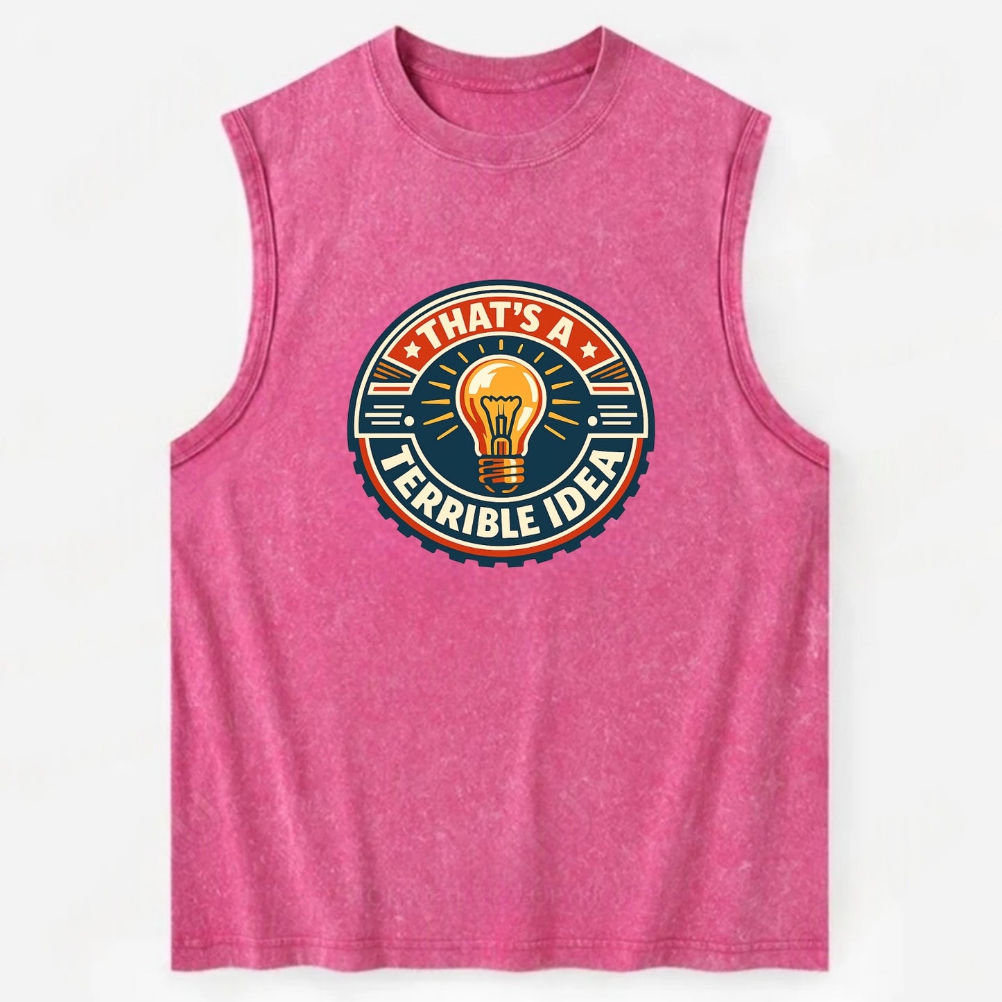 Bold Idea Rebellion - Vintage Washed Tank - Pink