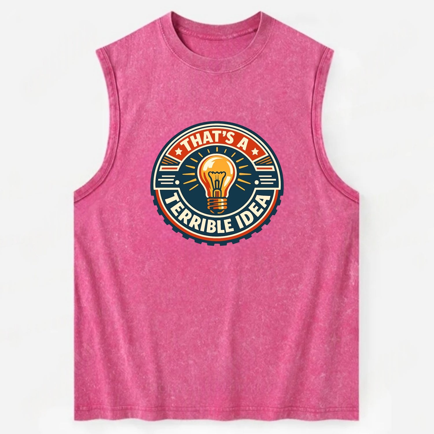 Bold Idea Rebellion - Vintage Washed Tank - Pink