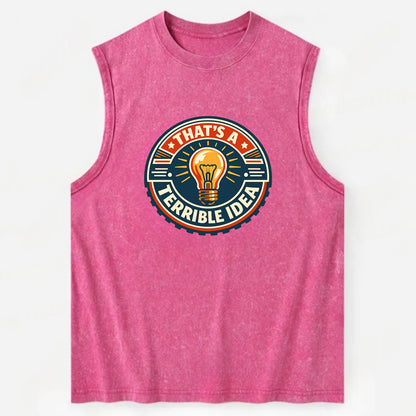 Bold Idea Rebellion - Vintage Washed Tank - Pink