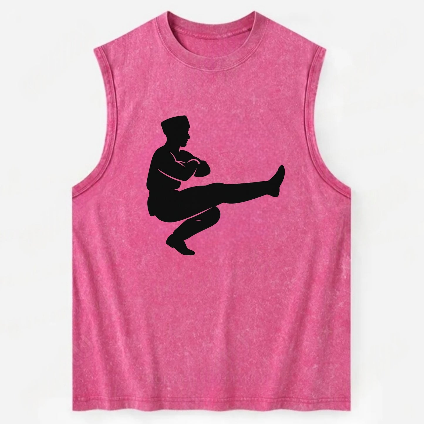 Russian Cossack dancer squat kick - Vintage Washed Tank - Pink