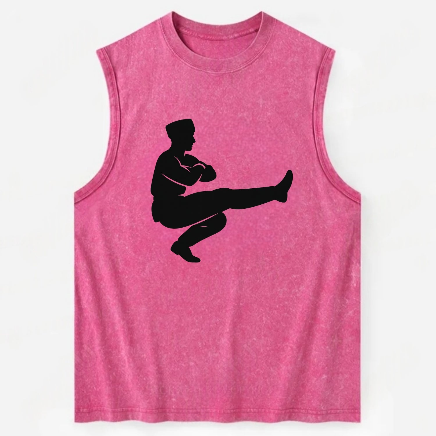 Russian Cossack dancer squat kick - Vintage Washed Tank - Pink