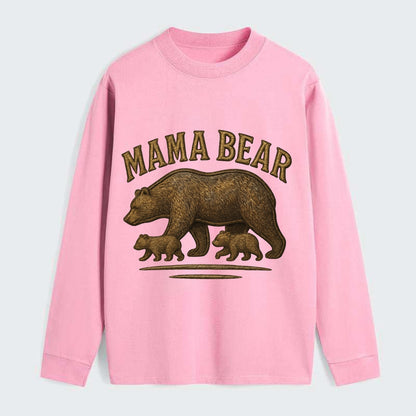 Mama Bear  - Classic Long Sleeve Shirt - Pink