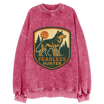 Fearless Hunter  - Vintage Sweatshirt - Pink