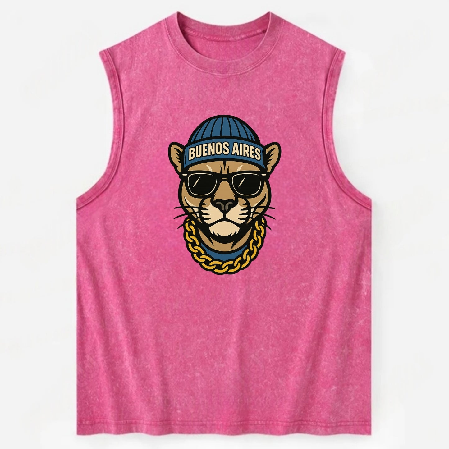 Buenos Aires Puma - Vintage Washed Tank - Pink