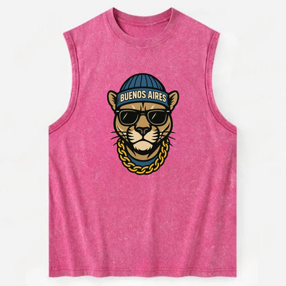 Buenos Aires Puma - Vintage Washed Tank - Pink