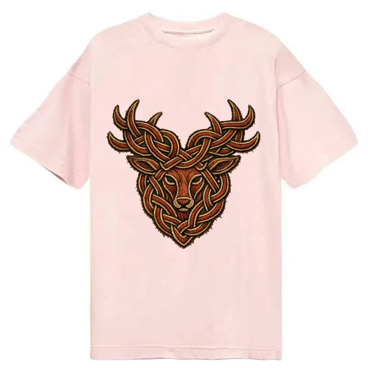 Stag Knot - Classic T-shirt - Pink