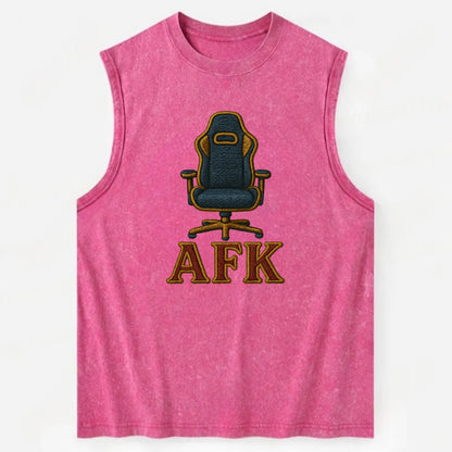 AFK   - Vintage Washed Tank - Pink