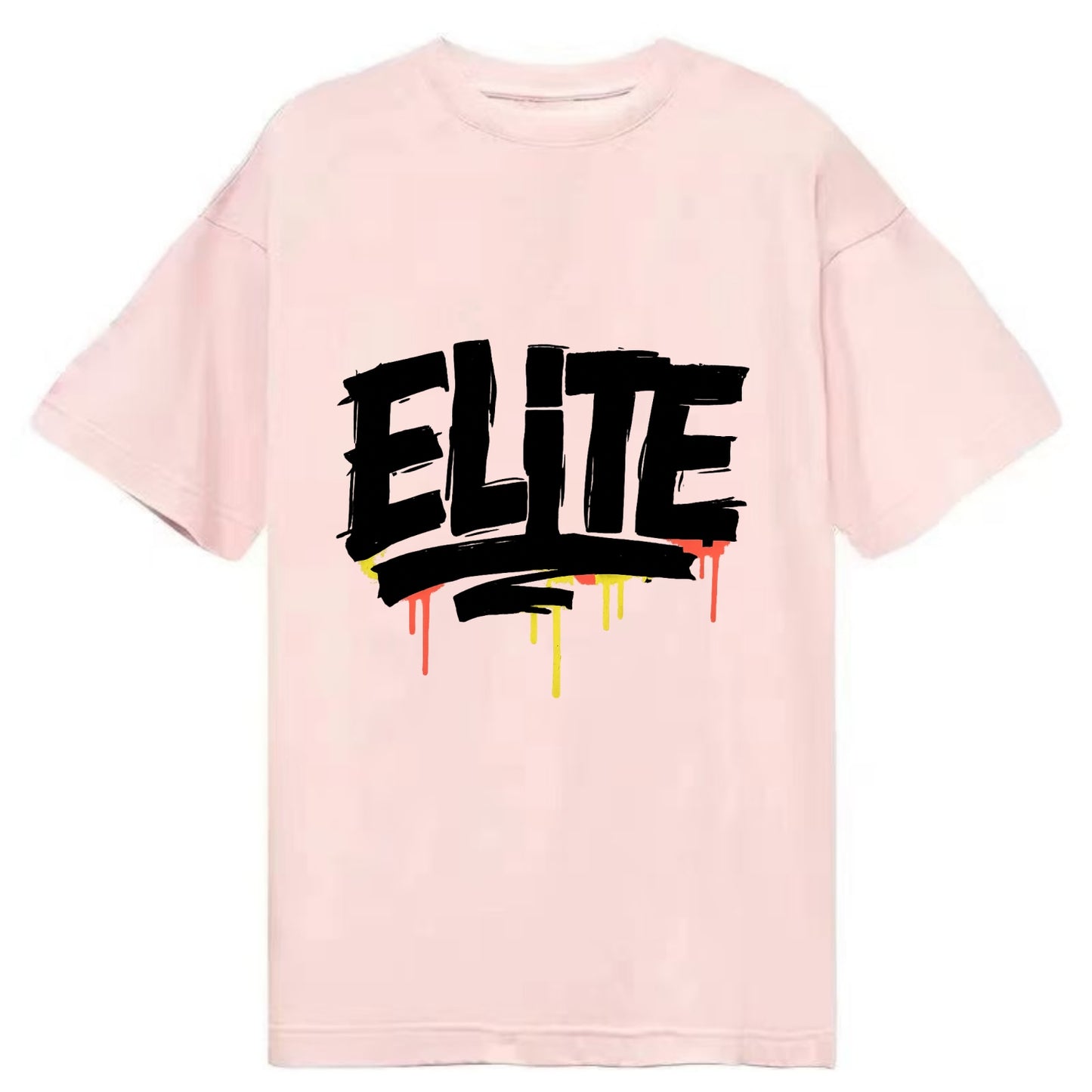 Bold typography design - "ELITE" - top tier, highest level - Classic T-shirt - Pink