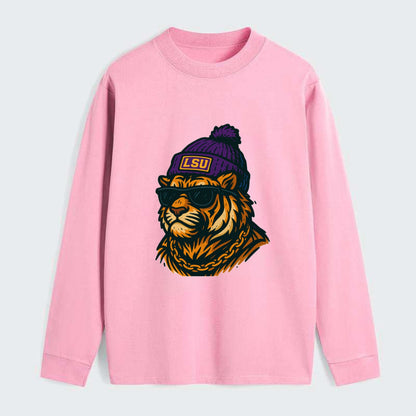 LSU Mike Tiger - Classic Long Sleeve Shirt - Pink