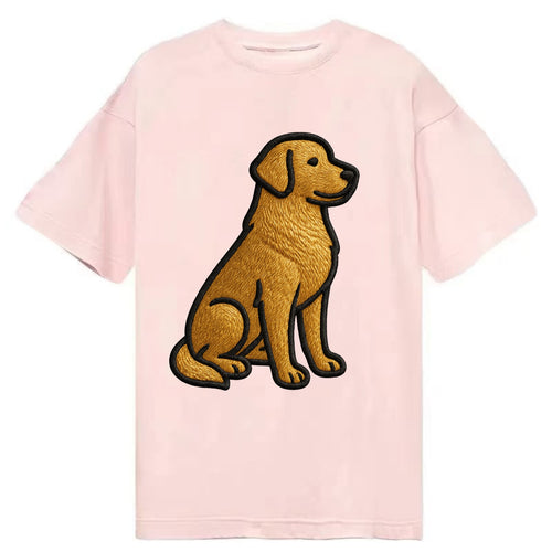 Golden Retriever - Contemporary geometri - Classic T-shirt