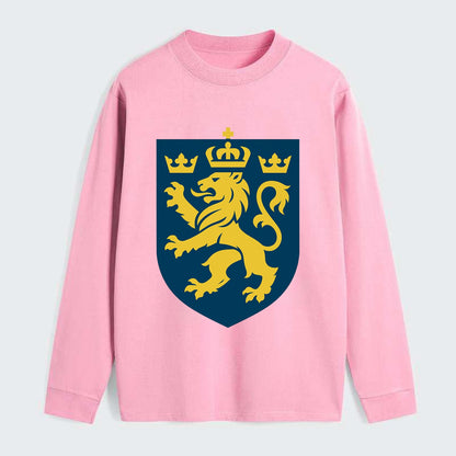 Sweden Three Crowns Emblem - Classic Long Sleeve Shirt - Pink