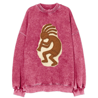 Kokopelli  - Vintage Sweatshirt - Pink