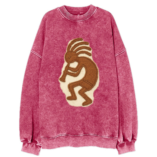 Kokopelli  - Vintage Sweatshirt - Pink