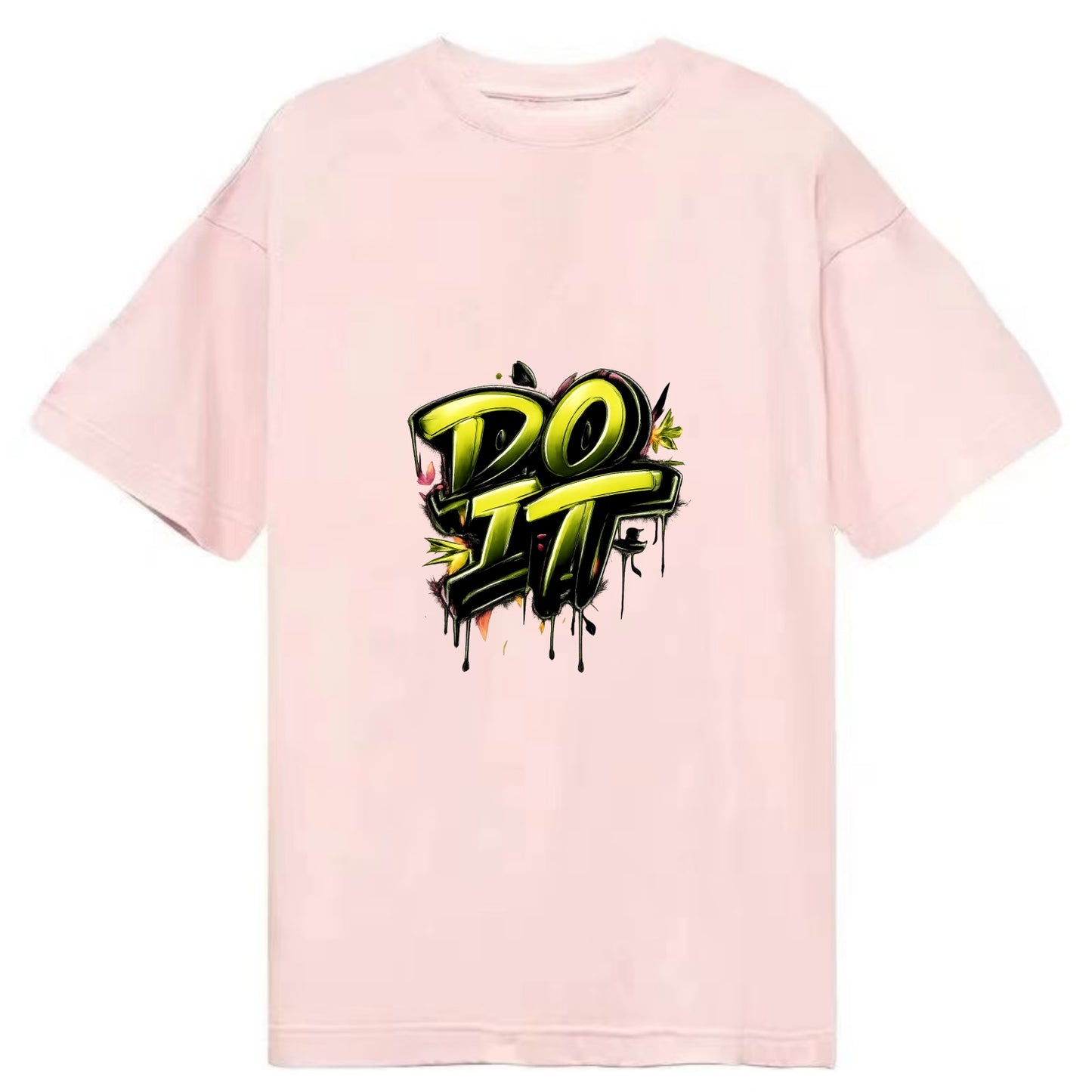 Bold typography design - "DO IT" - just do it, stop waiting - Classic T-shirt - Pink