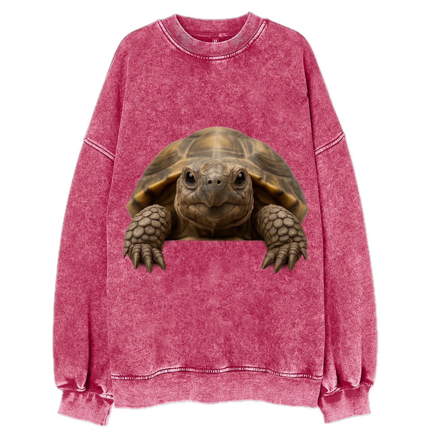 Tortoise  - Vintage Sweatshirt - Pink
