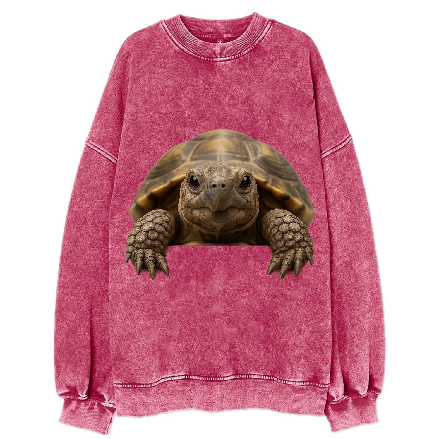 Tortoise  - Vintage Sweatshirt - Pink